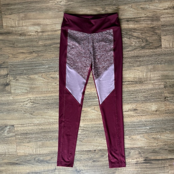 NWOT - Reebok Maroon Leggings S - Picture 2 of 9